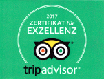 tripadvisor Zertifikat für Exzellenz 2017